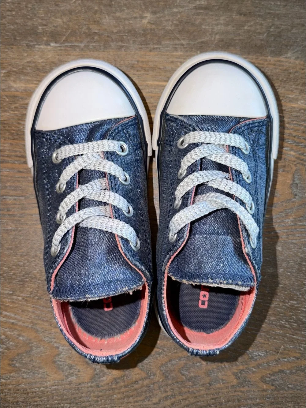 Metallic Navy Converse All Star Chuck Taylor Low Top Sneakers size 8